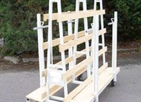 rack roulant pour transport du verre